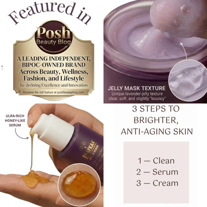 Snaykaa Physician-Founded DUO Face Serum & Gel Cream Set, Vegan, Made in USA