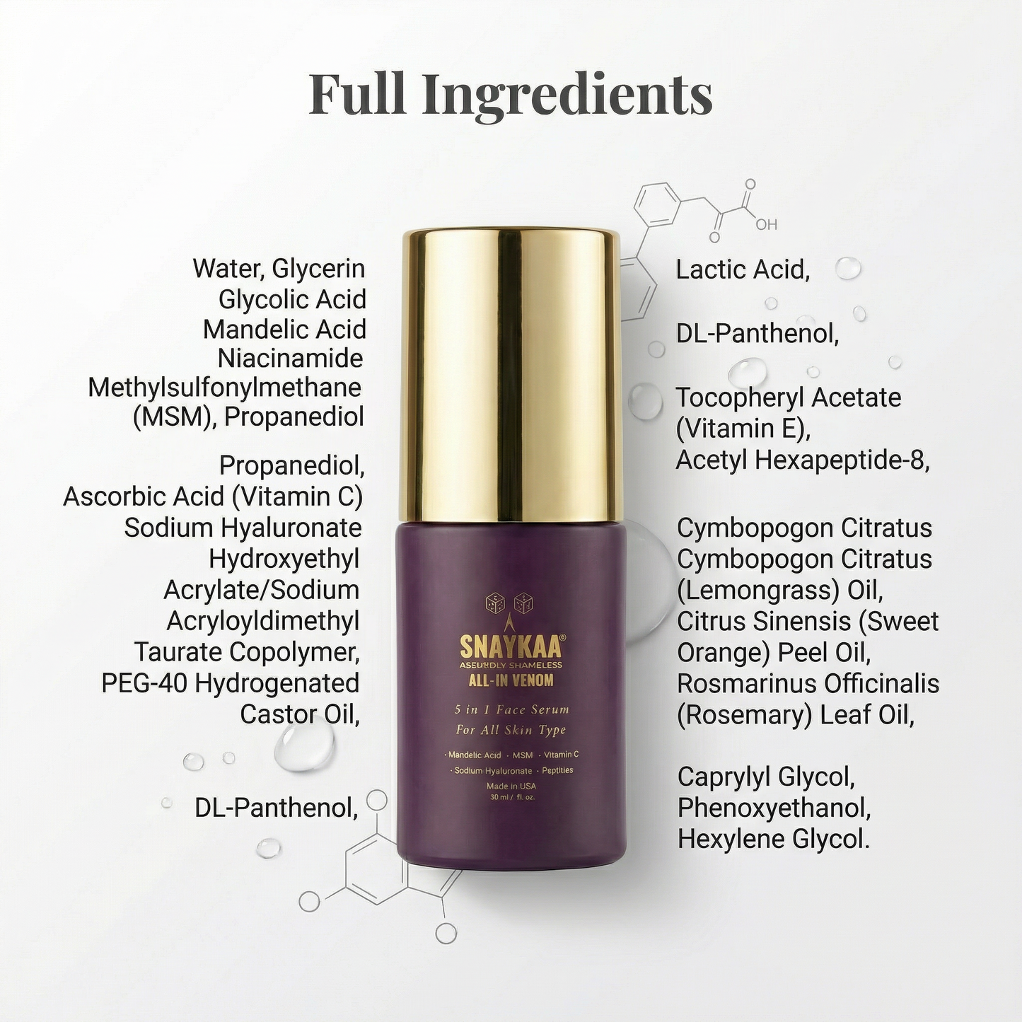 SNAYKAA® All-In Venom Face Serum