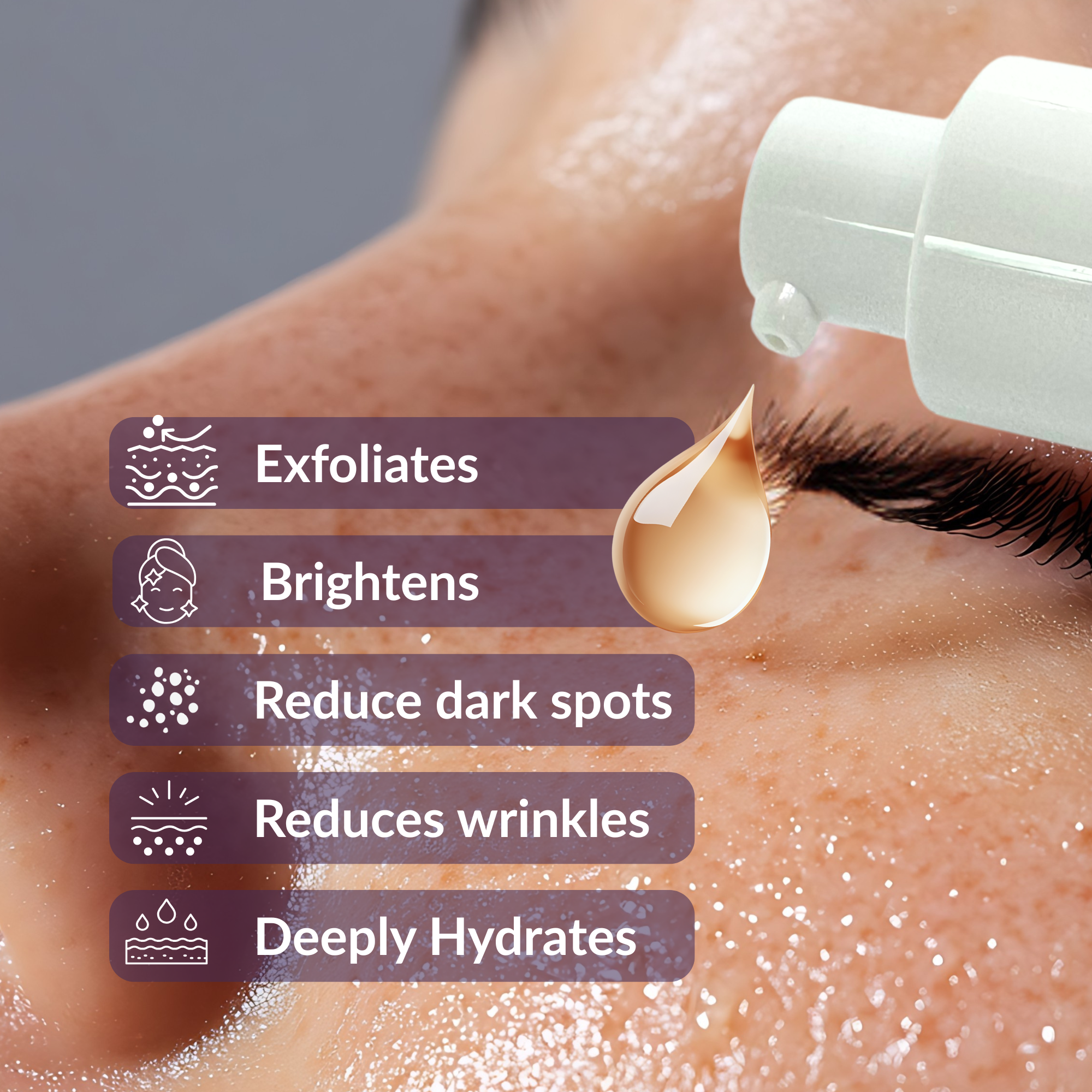 SNAYKAA™ ALL-IN VENOM Face Serum for Women | Anti-Aging & Wrinkle Reducer | Niacinamide, Mandelic Acid & Hyaluronic Acid | Hydrating, Brightening, Dark Spot Corrector | 30ml